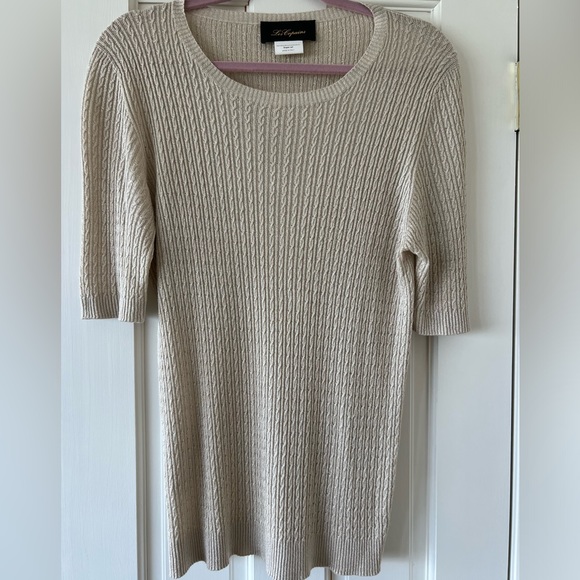 Les Copains cable knit gold sweater size large. Made in Italy - Picture 6 of 15